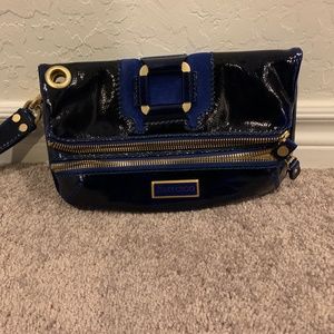 AUTHENTIC JIMMY CHOO CLUTCH BAG BLUE